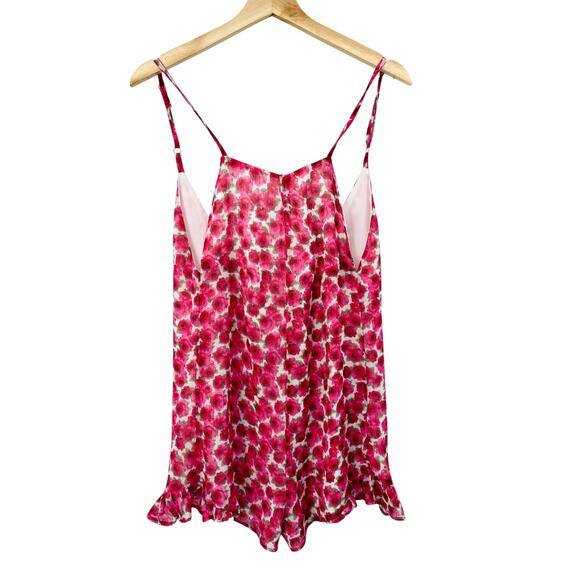 Stone Cold Fox Pink Floral Low Back Romper - Picture 1 of 4